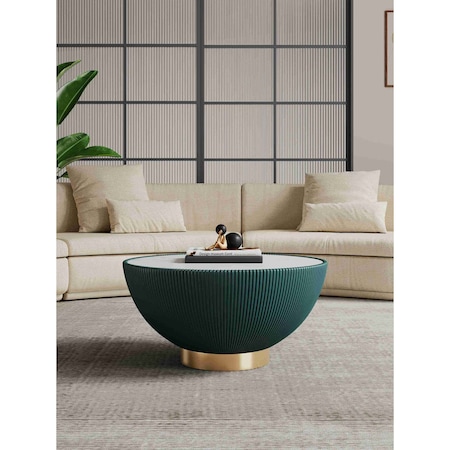 Manhattan Comfort Anderson Coffee Table in Green CT012-GR